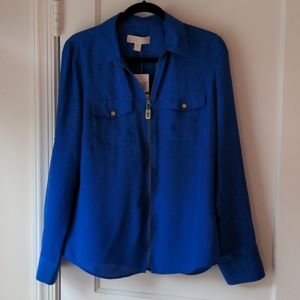 Cobalt blue blouse